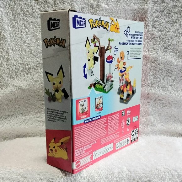 MEGA BLOKS Pokemon Pichu's Forest Forage Made with Motion 84 Piece Set!! - Picture 3 of 5